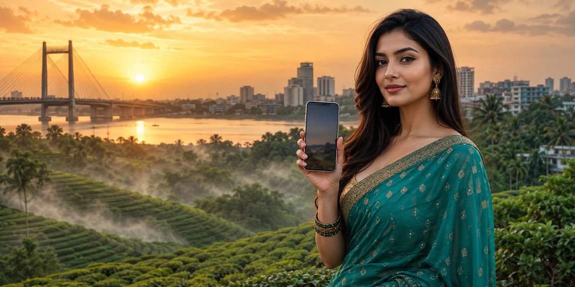 খুলনার চা বাগানে মোবাইল ক্যাসিনো খেলার মুহূর্ত